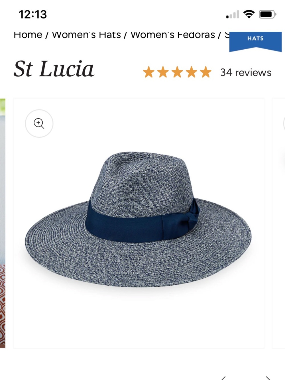 Wallaroo St. Lucia wide brim UPF 50 hat